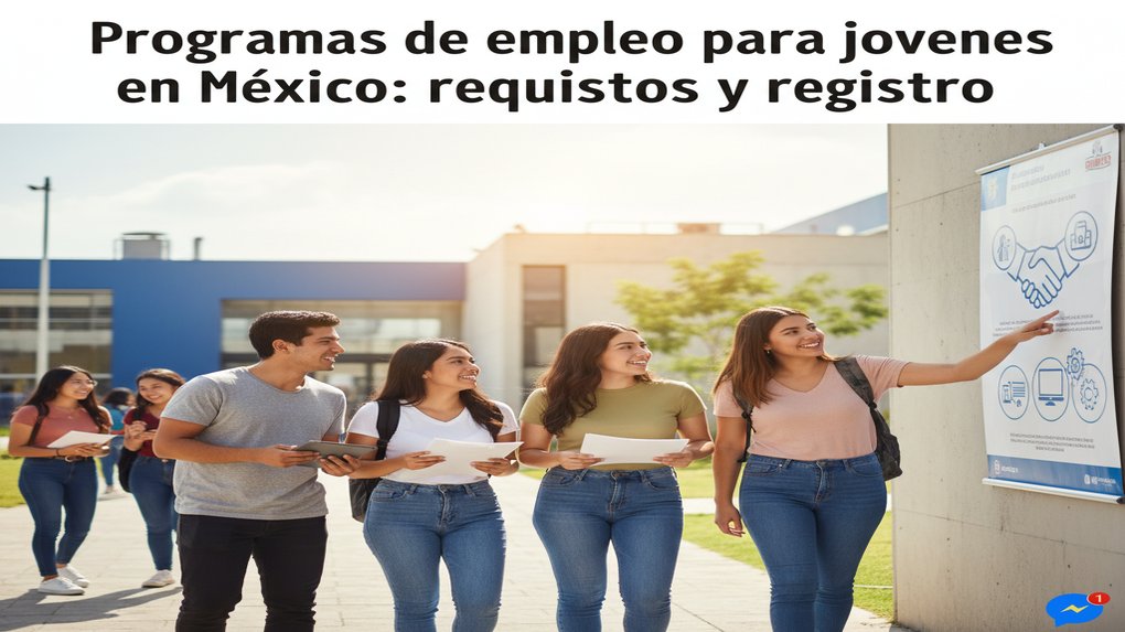 Programas de empleo para jóvenes en México: requisitos y registro