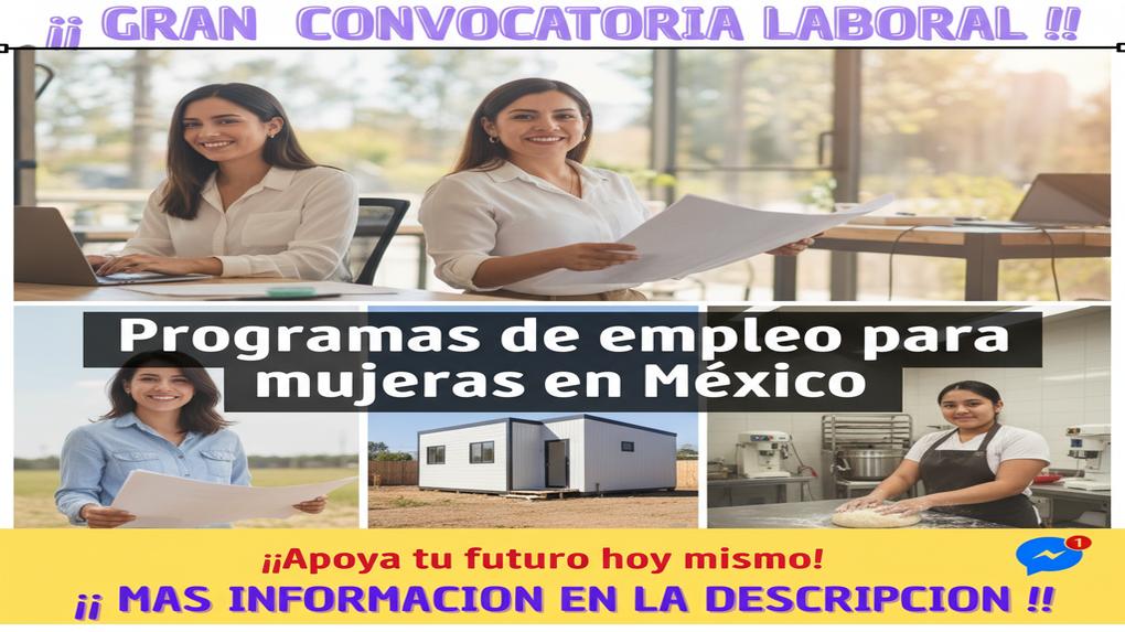 Programas de empleo para mujeres en México